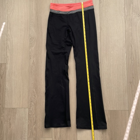 Black - orange gray banded yoga active pants - Picture 4 of 6